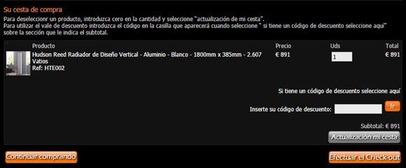 Código descuento Hudson Reed